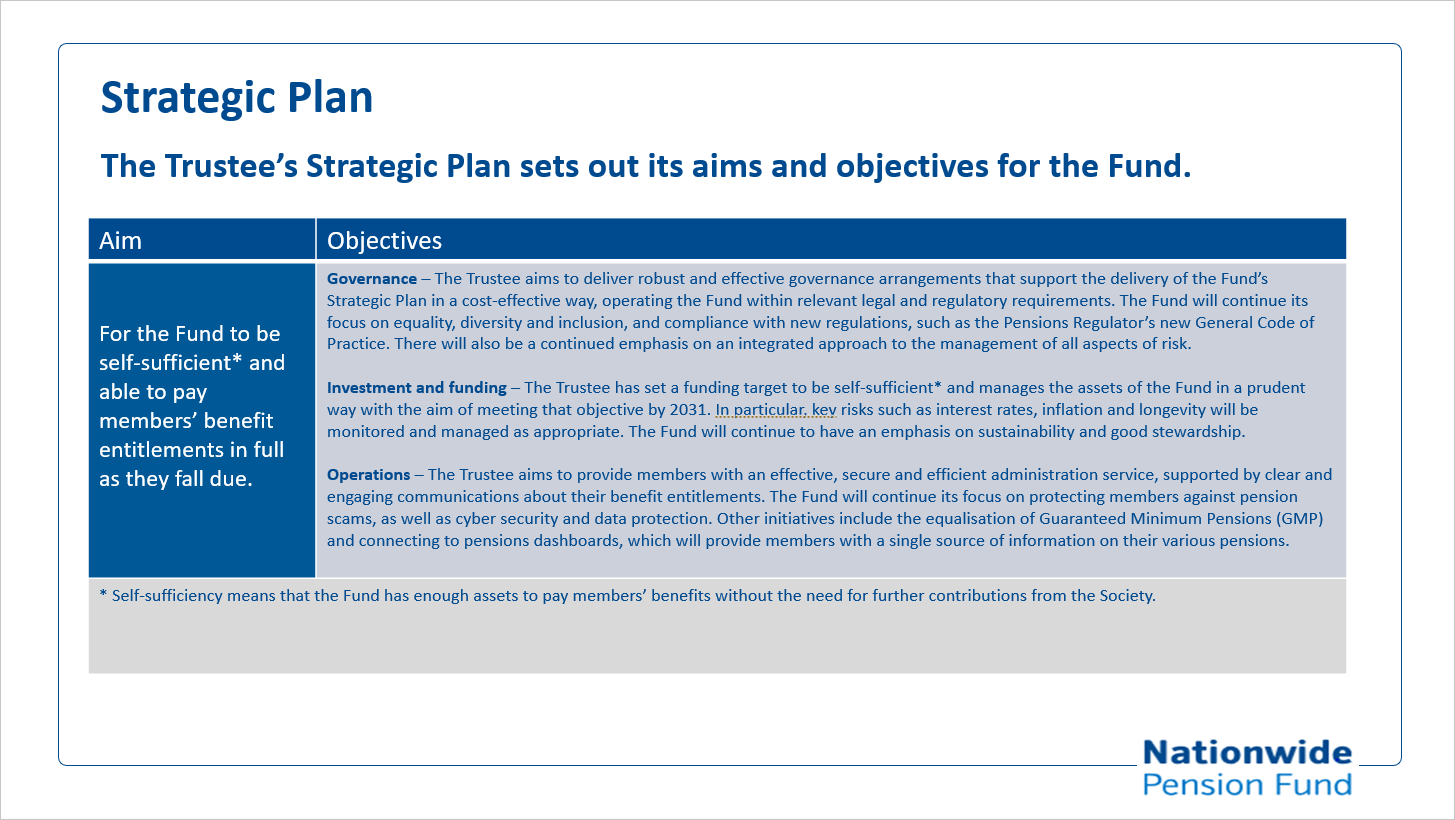 Screenshot of document outlining the strategy